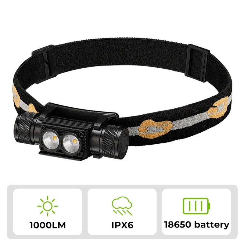 Wurkkos H25L USB Rechargeable 1000LM 18650 Headlamp-0