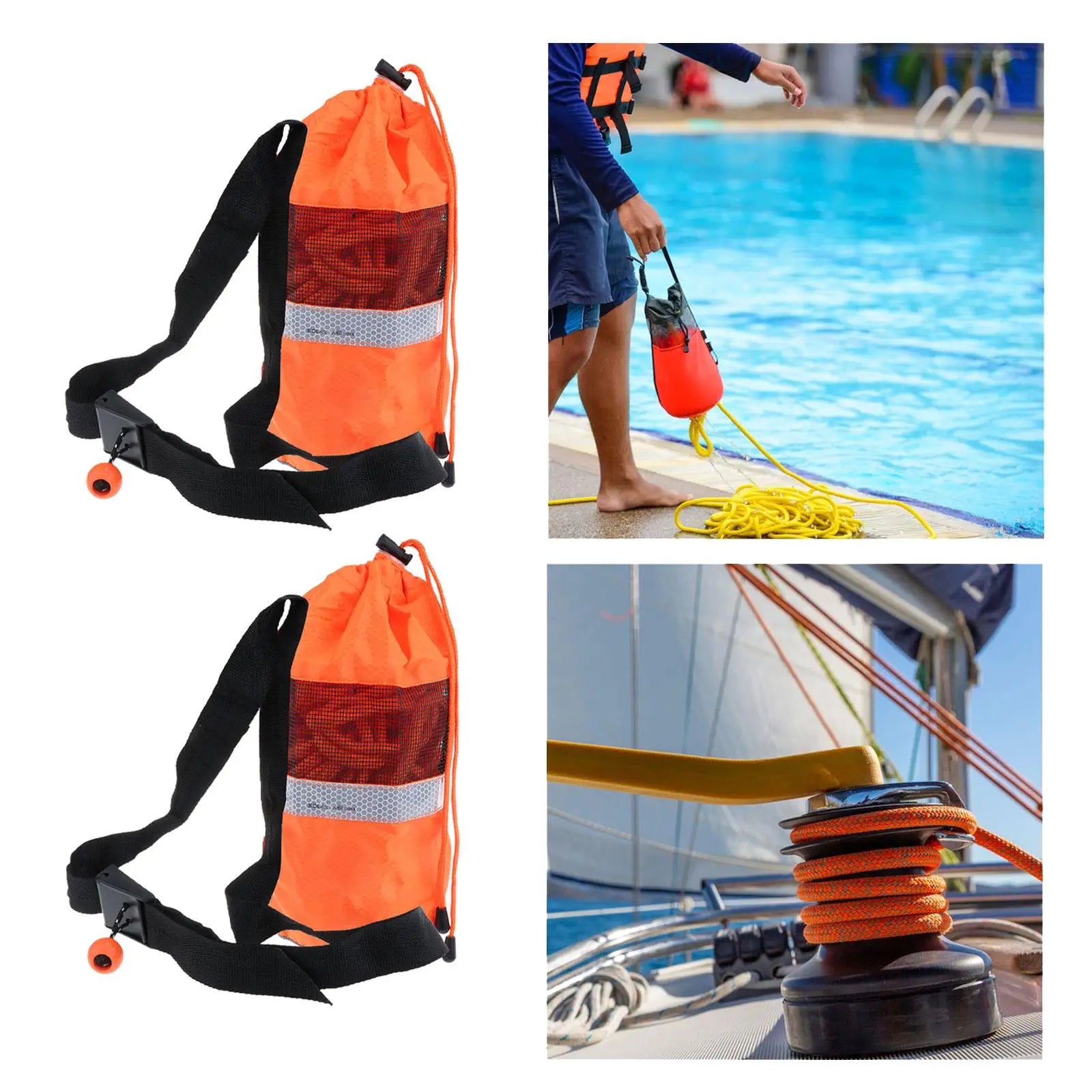 Water Throwable Throw Bag with 8mm Rope-2