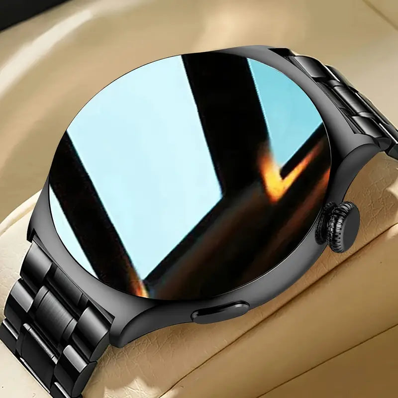 Smart Watch Big Screen Custom Dial Answer Call Fitness Tracker Sport Smart Watch For Men - Black-1